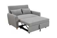 2-Sitzer Sofabett inkl. Kissen - Dunkelgrau