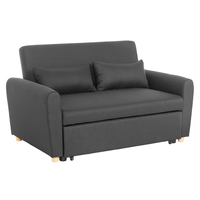 2-Sitzer Sofabett inkl. Kissen - Dunkelgrau