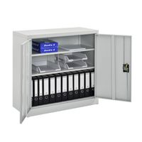 Aktenschrank Molise 90x40x90cm Stahl Lichtgrau
