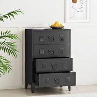 Metallschrank Hämeenlinna 80x40x92 cm Schwarz