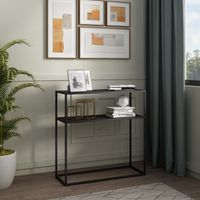 Konsolentisch Kuhmo - 80x30x80cm - Metall - Schwarz