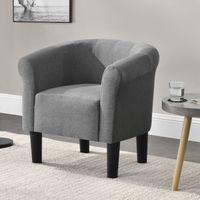 Sessel Jelgava - Textil - Hellgrau