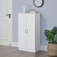 Schuhschrank mit 2 Türen - 108x55x35cm - Weiß