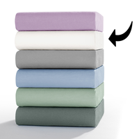 Mako-Fein-Jersey-Spannbetttuch - ca. 180 - 200 x 200 cm