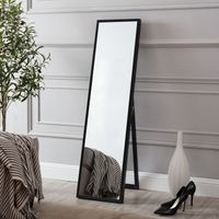 Standspiegel Giovinazzo 150x35 cm neigbar Schwarz