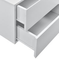 Wandschrank Ampfing mit 2 Schubladen Weiß