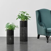 Blumenständer Virton 2er Set Schwarz