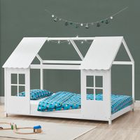 Halboffenes Kinderbett Tostedt 90x200cm Weiß