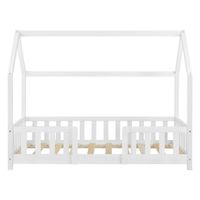 Kinderbett Sisimiut mit Matratze 70x140 cm Weiß