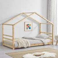 Kinderbett Vardø 90x200 cm mit Lattenrost Holz