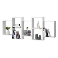 Wandregal Jessheim 161x18x65 cm Weiß