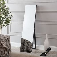 Standspiegel Barletta 150x35 cm neigbar Schwarz