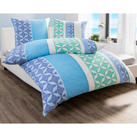 Baumwoll-Seersucker-Bettwäsche , ca. 135 x 200 cm