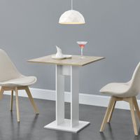 Küchentisch Lindesnes 65x65x78 cm Eiche/weiß