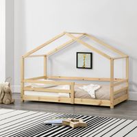 Kinderbett Knätten 70x140 cm Holzfarben