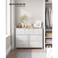 Kommode mit 7 Stoffschubladen