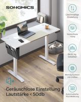 H?henverstellbarer Schreibtisch mit 60 x 140 cm Platte