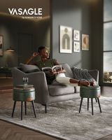 EKHO Kollektion - Runder Sitzhocker Schminktisch Hocker Ottoman