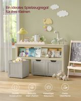 Kinderregal mit Rollen 30 x 102 x 60 cm sandbeige