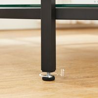 Couchtisch mit 2 Ablagen für Wohnzimmer