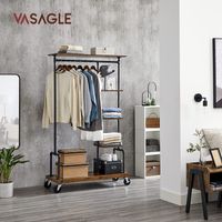 Garderobe mit Gitterablagen Industriestil