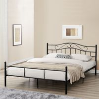 Metallbett Florenz 180x200 cm Schwarz