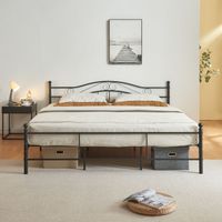 Metallbett Florenz 180x200 cm Schwarz