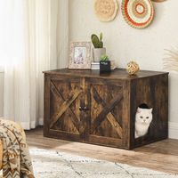 Katzenklo Schrank vintagebraun