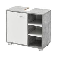 Waschbeckenunterschrank Narvik 56x60x31 cm Betonoptik/Weiß
