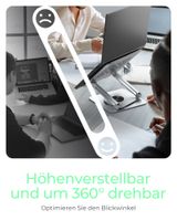 IB-NH300-R, Notebookhalter, rotierend, höhenverstellbar, Aluminium, für Notebooks bis 17" (43 cm)