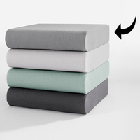 Mako-Feinjersey Topper-Spannbetttuch - ca. 180 - 200 x 200 cm