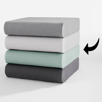 Mako-Feinjersey Topper-Spannbetttuch - ca. 180 - 200 x 200 cm