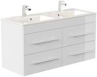 Badmöbel Homeline 120 weiss hochglanz