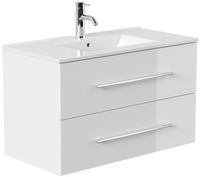 Badmöbel Homeline 90 weiss hochglanz