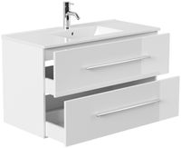 Badmöbel Homeline 100 weiss hochglanz