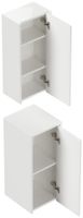 Limes Badschrank 2er Set zur Wandmontage weiß Hgl