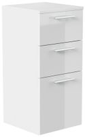Midischrank 75 cm weiss hochglanz
