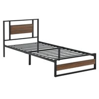 Metallbett Villach 90x200 cm Schwarz