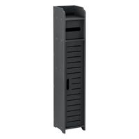 Toilettenpapierhalter Leoben 80x15x15 cm Schrank WPC Dunkelgrau