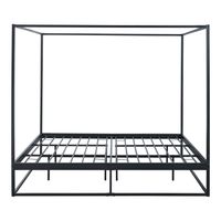 Himmelbett Kristianstad Metall 180x200 cm Schwarz