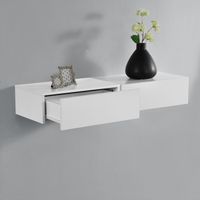 Wandregal Oslo 2er Set 46x30x15cm Weiß matt