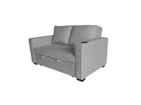 2-Sitzer Sofabett inkl. Kissen - Hellgrau