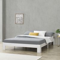 Holzbett Raisio 140x200 cm mit Lattenrost Weiß