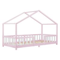 Kinderbett Treviolo 90x200 cm Rosa / Weiß