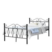 Metallbett Apolda 120x200 cm Schwarz