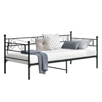 Metallbett Kerava 90x200 cm Schwarz