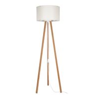 Stehleuchte Keynes E27 Bambusoptik / Creme