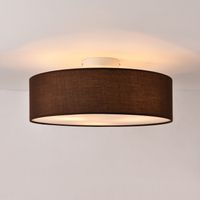 Deckenleuchte Omaha 3x E27 ø45x12 cm Organza Braun