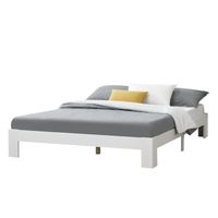 Holzbett Raisio 160x200 cm mit Lattenrost Weiß