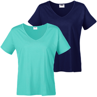 T-Shirt 2er-Pack große Mode, für Damen